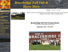 Tablet Screenshot of bracebridgefair.com